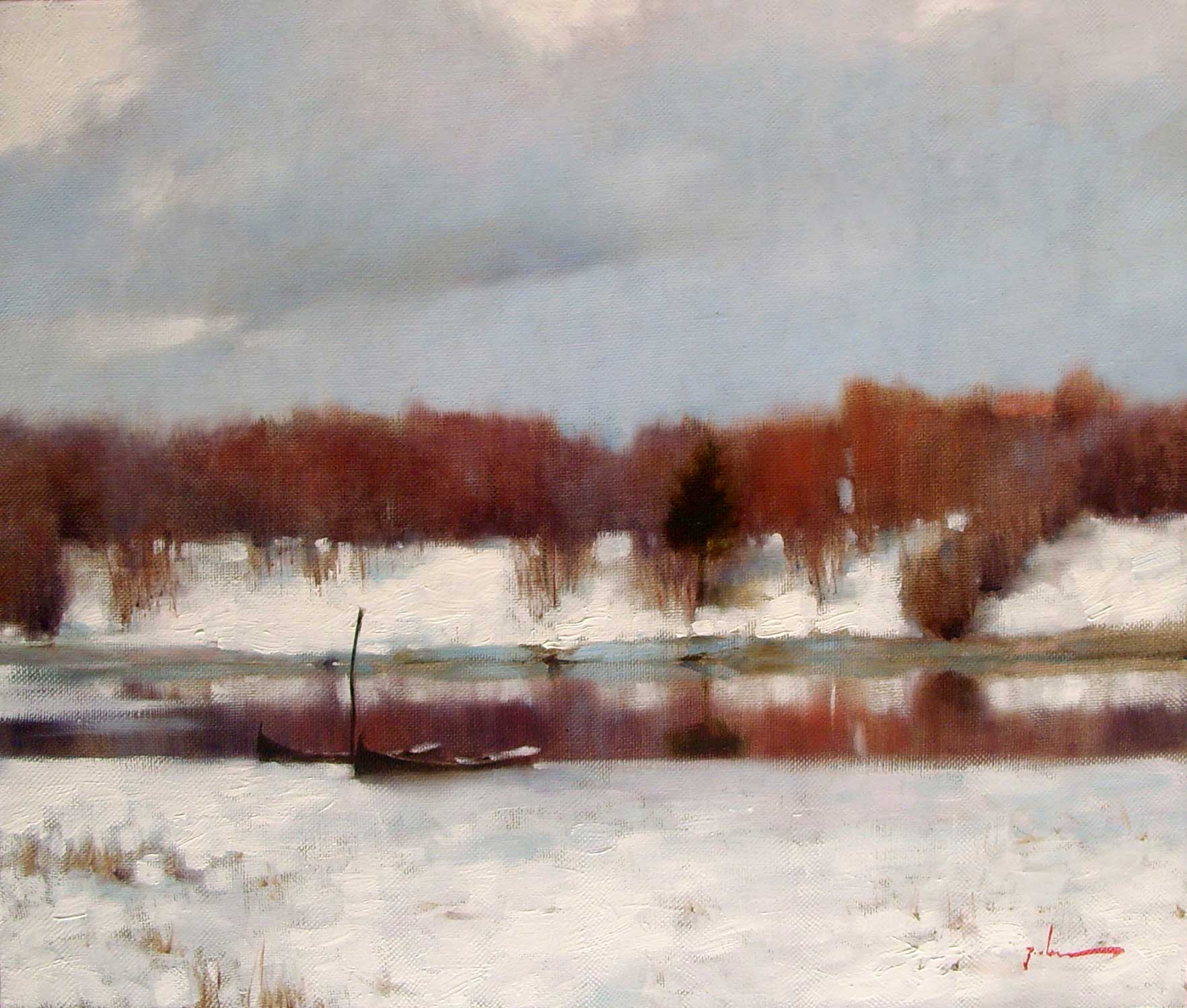 QUIET TIME, OIL ON CANVAS, 39X53, 2008