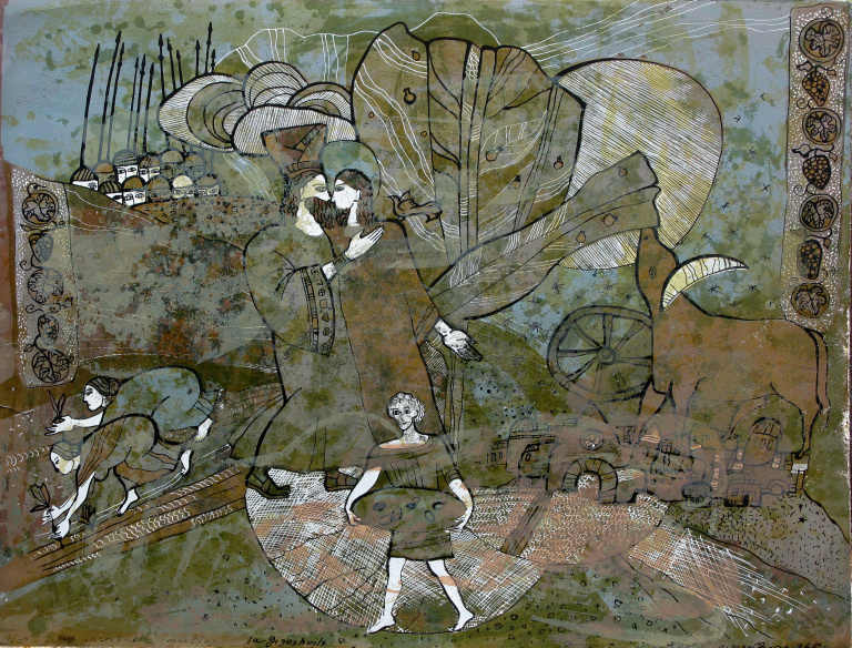 „გაზაფხული“, სერიგრაფია, 56x72, 1996