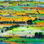 Landscape. 2011. Encaustic on canvas. 28,50x40