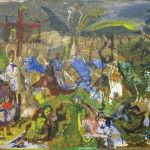 Feast of the Ascension, 1994, oil on canvas, 50×100
