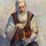 Man from Petersburg” 1983 Oil on canvas 55x45