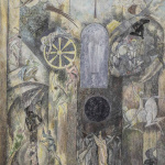 St. George Life Cycle. 1983. Oil, tempera, oil pastels, ink. 102x73