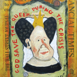 God Save the Queen, 2010. Mixed media on canvas. 58×38
