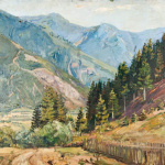 Borjomi Valley. 1940. Oil on canvas