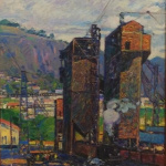 Tkvarcheli View. 1960. Oil on canvas
