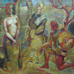 The Farewell to Andromache (Hom. Il - 6), 2001, oil on canvas, 65×75