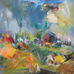 Landscape. 2019. Oil on canvas, 67×76