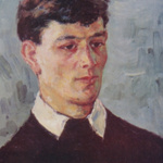 Portrait of O.Chiladze. 1959. Oil on canvas
