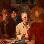 Artists. 1950. Oil on canvas. 160x98