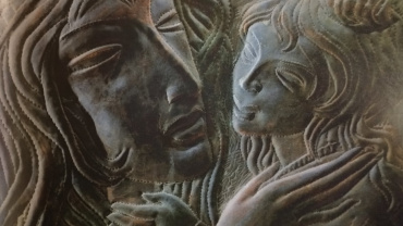 “Motherhood.” Embossing on copper, 70x90, 1974