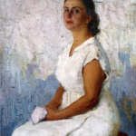 Ketevan Ananiashvili Portrait. Oil on canvas