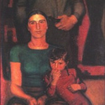Family from Dusheti. 1964. Oil on canvas. 267X100
