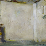 Woman at White Wall. 2001. Oil on canvas. 60x80