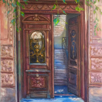 Door in Old Tbilisi. 2019. Oil on canvas. 84x60