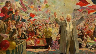 Nikita Khrushchev in Tbilisi. 1961. Oil on Canvas. 200/300