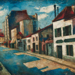 The Street. 1920ies. Oil on canvas