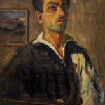 Self-portrait. Oil on canvas