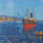 Batumi, Raid. 1913. Cardboard, gouache. 63X48