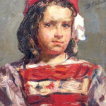 Portrait of a Child. 1952. Oil on canvas. 50 X 40cm.
