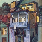 სახლები ჭრელ აბანოსთან. 1973
