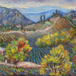 Imereti, vineyards. 2010. Canvas, oil. 40x60
