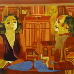 Two. 1986. Oil on canvas. 88x88.