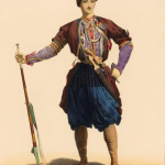 Imeretian Boy. colour lithograph
