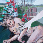 „ხელოვნური ყვავილები“ ტილო, აკრილი. 50x70cm. 2025