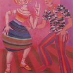 Dancers. 2016. Pencil on paper. 106 x 76