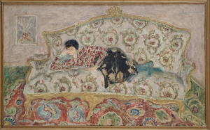 „ლეილა ტახტზე“ (ტილო, ზეთი, 1978, 95x155)