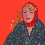 Winter. Portrait (iPad drawing, 2024)