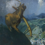 Solitude. 1977. Oil on canvas. 102×90. Collection of the Ucha Japaridze House Museum