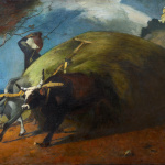 Nikortsminda. 1972. Oil on canvas. 81×116. Collection of the Dimitri Shevardnadze National Gallery