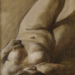 Nude Figure. 1961 Oil on canvas. 60×40. Collection of the Ucha Japaridze House Museum