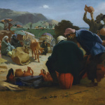 Collective Farm Market. 1961. Oil on canvas. 95×250. Collection of the Shalva Amiranashvili Museum of Fine Arts, Georgia