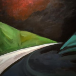 Where Night Moves — Acrylic on canvas, 100 × 80 cm, 2026
